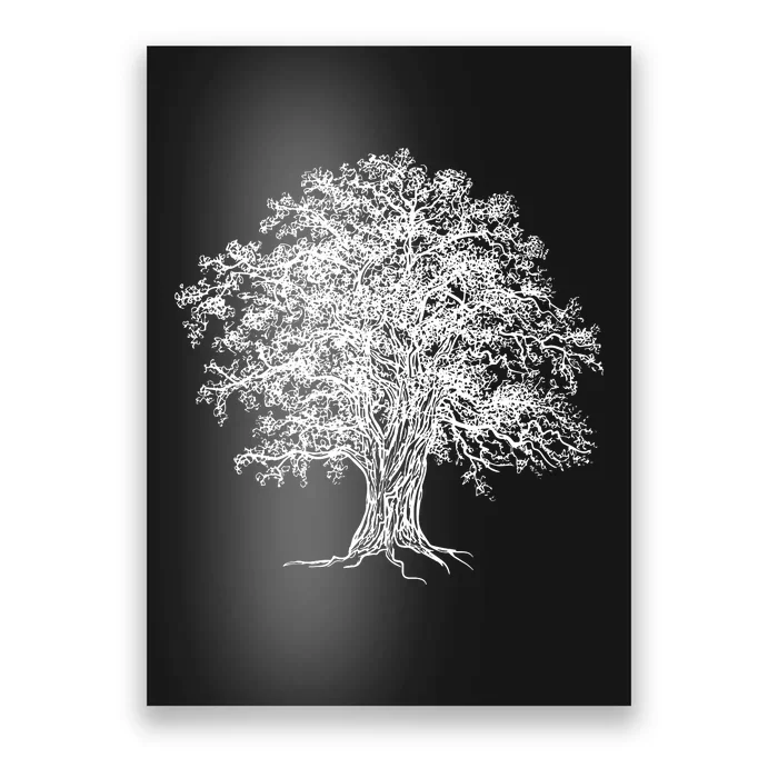 Vintage Oak Tree Design Tree Huggers Arborists Nature Lovers Poster