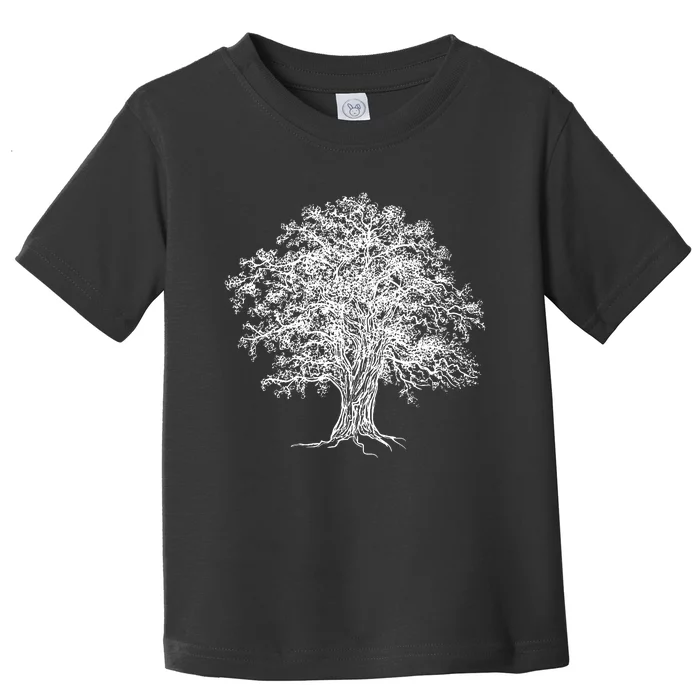 Vintage Oak Tree Design Tree Huggers Arborists Nature Lovers Toddler T-Shirt