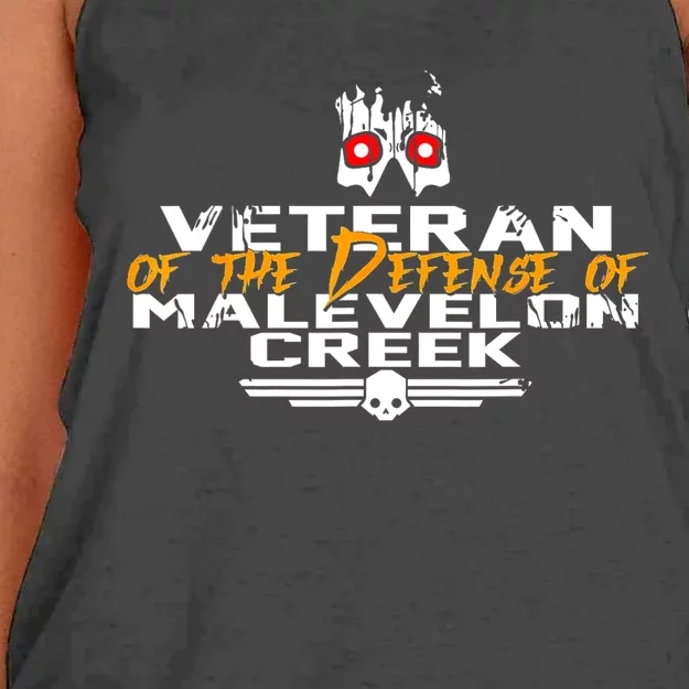 Veteran Of The Defense Of Malevelon Creek Women's Knotted Racerback Tank