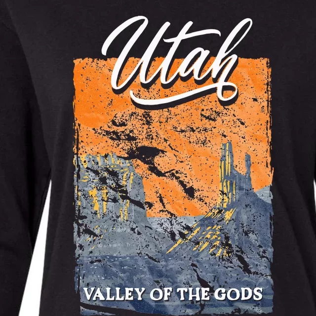 Valley Of The Gods Utah Beehive State National Parks Womens Cotton Relaxed Long Sleeve T-Shirt