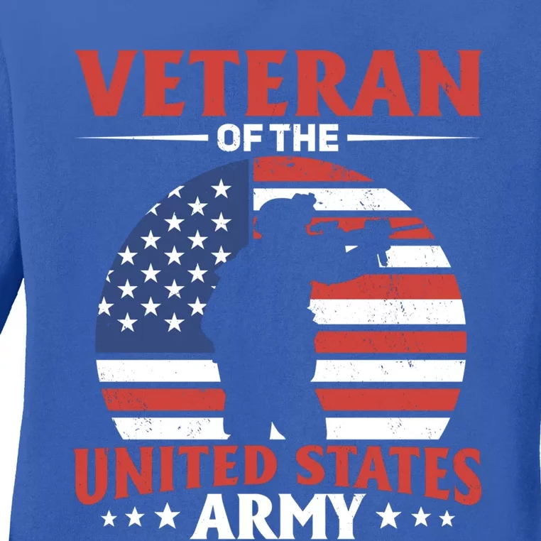 Veteran Of The United States Army Veterans Day Gift Ladies Long Sleeve Shirt