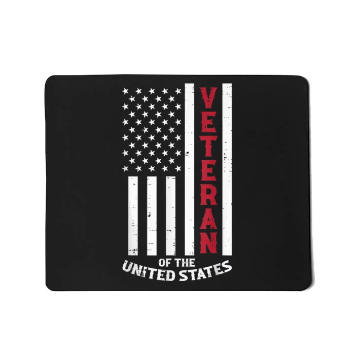 Veteran Of The United States US Flag Memorial Day Patriotic Mousepad