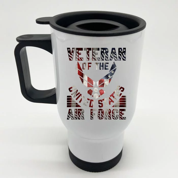 Veteran Of The United States Air Force Front & Back Stainless Steel Travel Mug