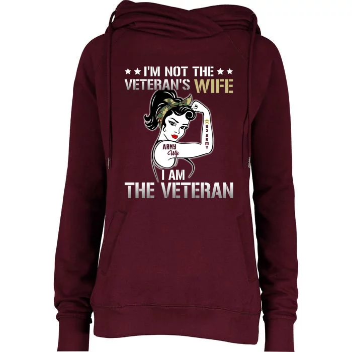 Veteran Of The United States Army Women Womens Funnel Neck Pullover Hood