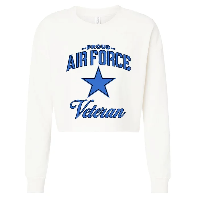 Veteran Of The United States US Air Force Cropped Pullover Crew