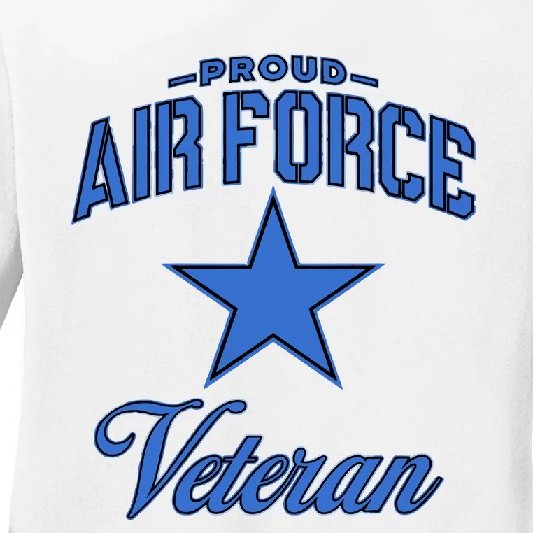 Veteran Of The United States US Air Force Ladies Long Sleeve Shirt