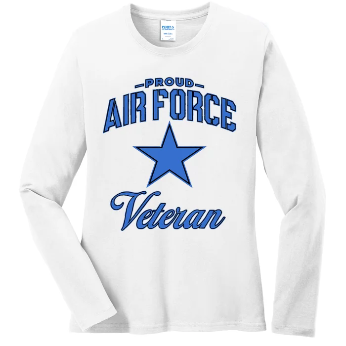 Veteran Of The United States US Air Force Ladies Long Sleeve Shirt