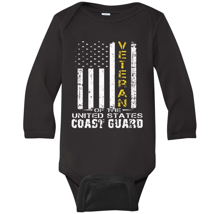 Veteran of the US Coast Guard USCG Baby Long Sleeve Bodysuit