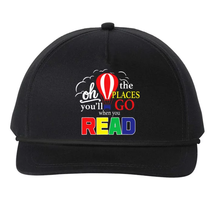 Vintage Oh The Places You’Ll Go When You Read Snapback Five-Panel Rope Hat