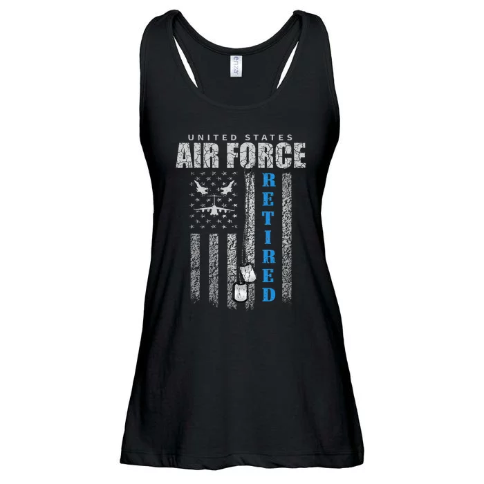 Veteran Of The United States Retired Ladies Essential Flowy Tank