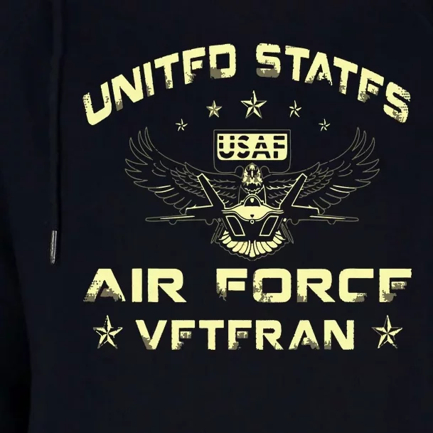 Veteran Of The United States US Air Force USAF Womens Funnel Neck Pullover Hood