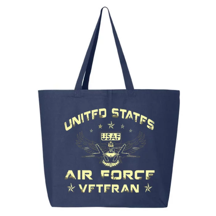 Veteran Of The United States US Air Force USAF 25L Jumbo Tote