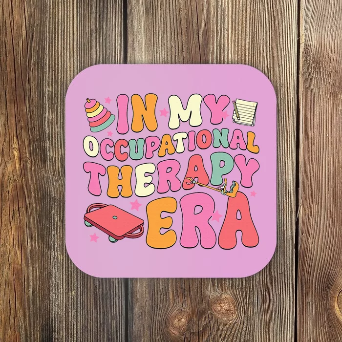 Vintage Occupational Therapy Era Back To School Nostalgia Coaster