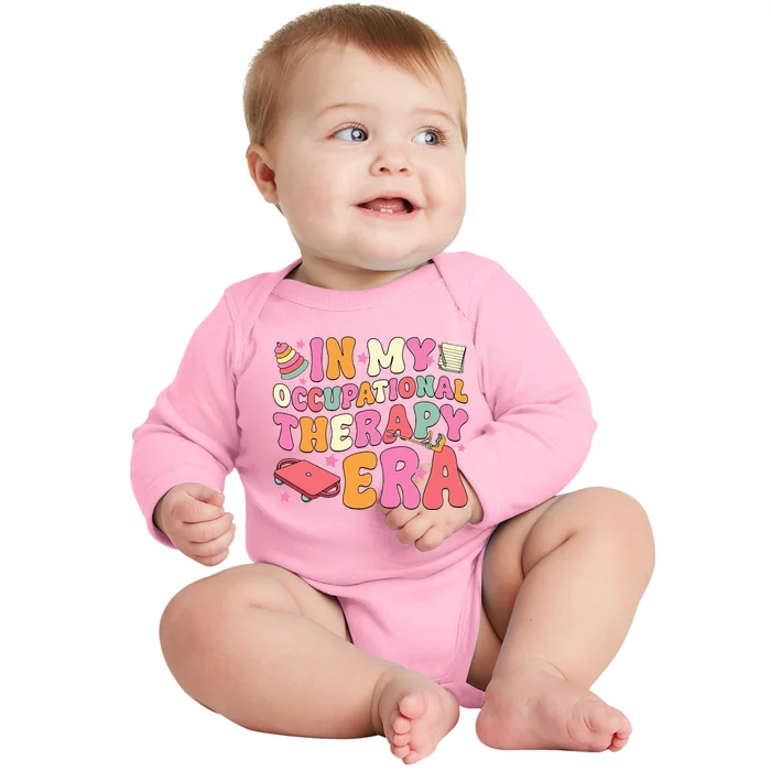 Vintage Occupational Therapy Era Back To School Nostalgia Baby Long Sleeve Bodysuit