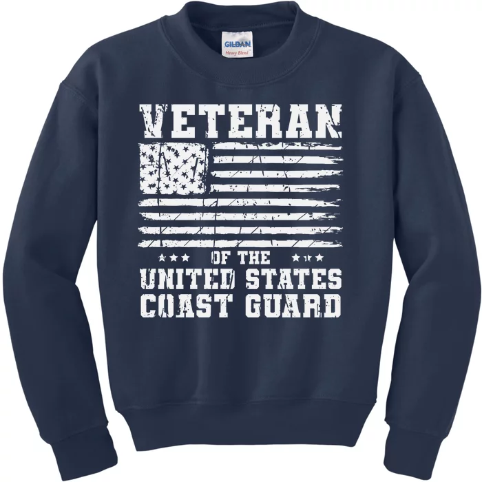 Veteran Of The United States Coast Guard Kids Sweatshirt