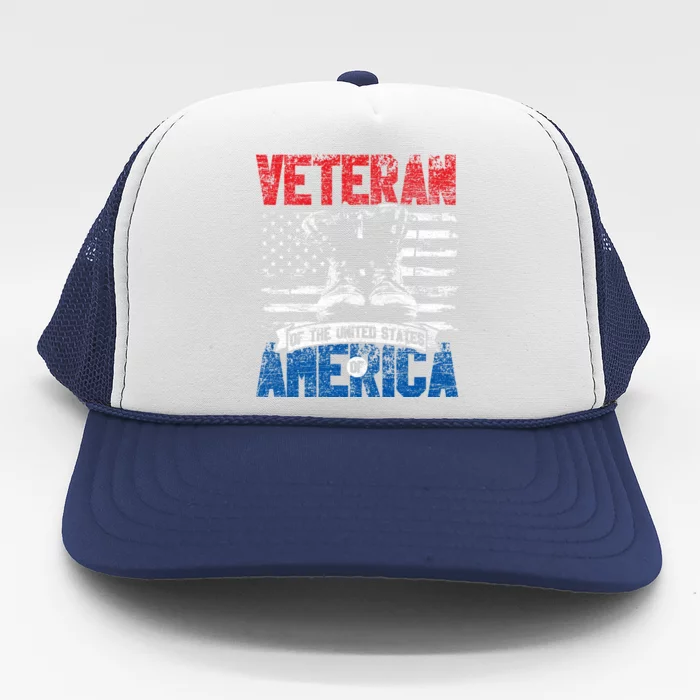 Veteran Of The United States Of America Veterans Day Meaningful Gift Trucker Hat