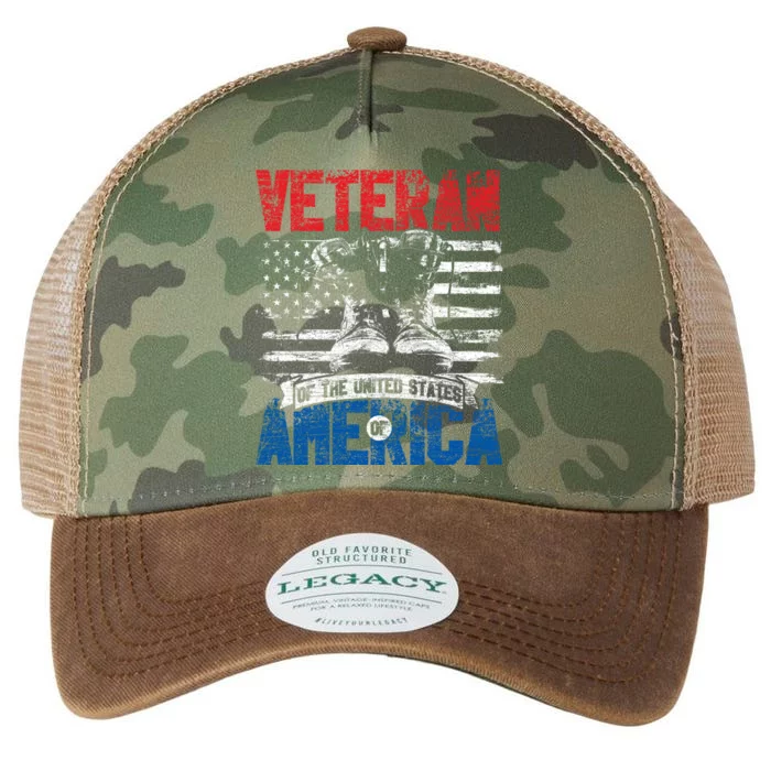 Veteran Of The United States Of America Veterans Day Gift Legacy Tie Dye Trucker Hat