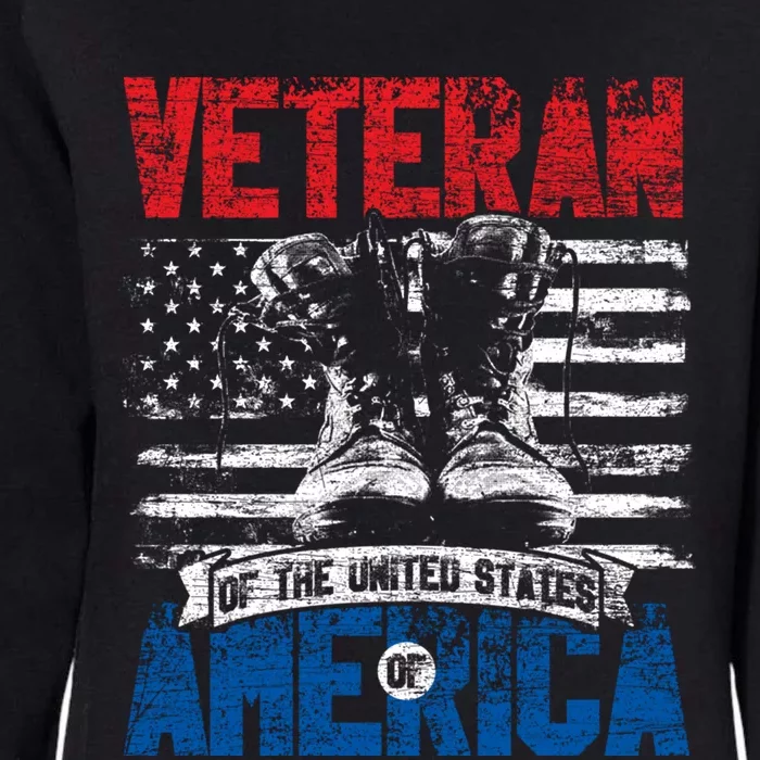 Veteran Of The United States Of America Veterans Day Gift Womens California Wash Sweatshirt