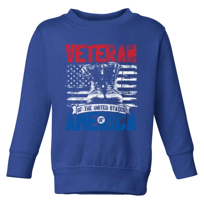 Veteran Of The United States Of America Veterans Day Gift Toddler Sweatshirt