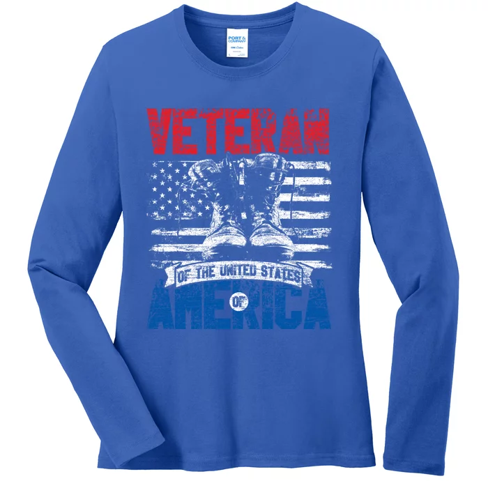 Veteran Of The United States Of America Veterans Day Gift Ladies Long Sleeve Shirt