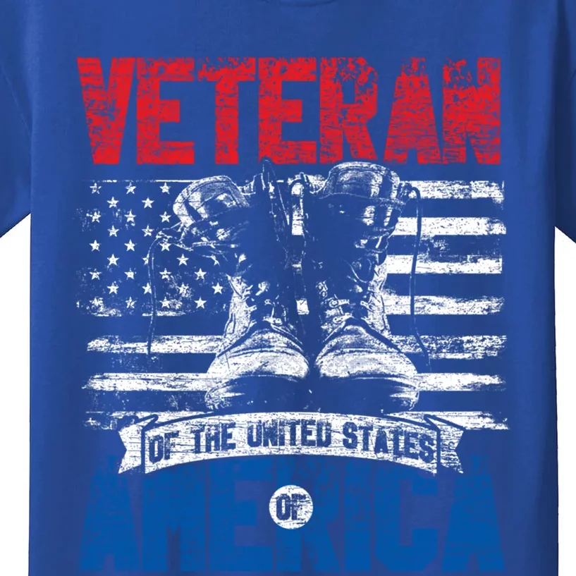 Veteran Of The United States Of America Veterans Day Gift Kids T-Shirt