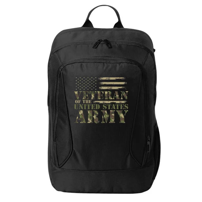 Veteran Of The United States Army Camouflage Us Flag Veteran City Backpack