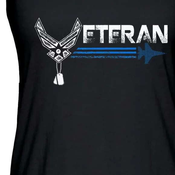 Veteran Of The United States Us A.I.R F.O.R.C.E Usaf Ladies Essential Flowy Tank