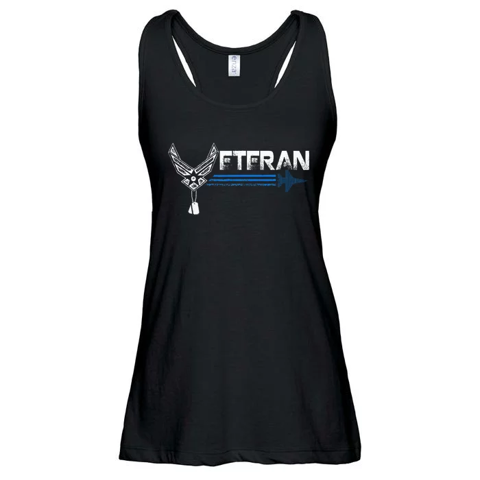 Veteran Of The United States Us A.I.R F.O.R.C.E Usaf Ladies Essential Flowy Tank