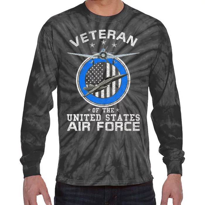 Veteran Of The United States U.S Military Tie-Dye Long Sleeve Shirt