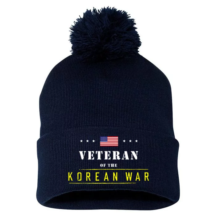 Veteran Of The Korean War Pom Pom 12in Knit Beanie