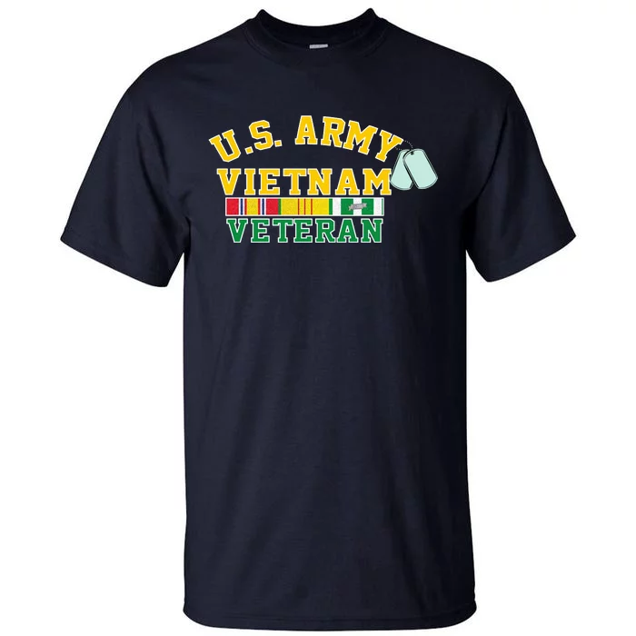 Veteran Of The United States Army Camouflage Us Flag Gift Tall T-Shirt