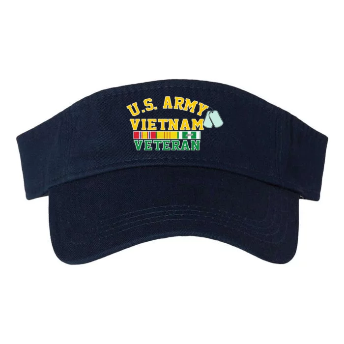 Veteran Of The United States Army Camouflage Us Flag Gift Valucap Bio-Washed Visor