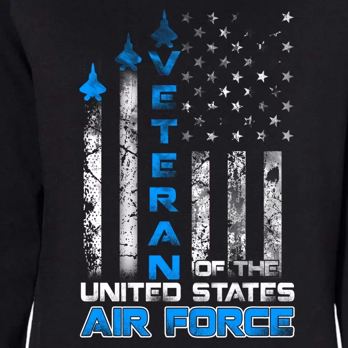 Veteran Of The United States Air Force American Flag Gift Womens California Wash Sweatshirt