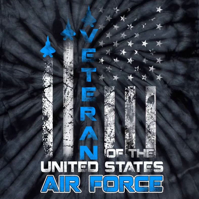 Veteran Of The United States Air Force American Flag Gift Tie-Dye T-Shirt