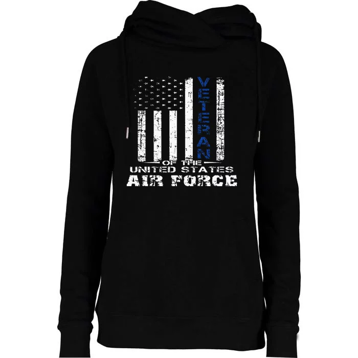 Veteran Of The United States Us Womens Funnel Neck Pullover Hood