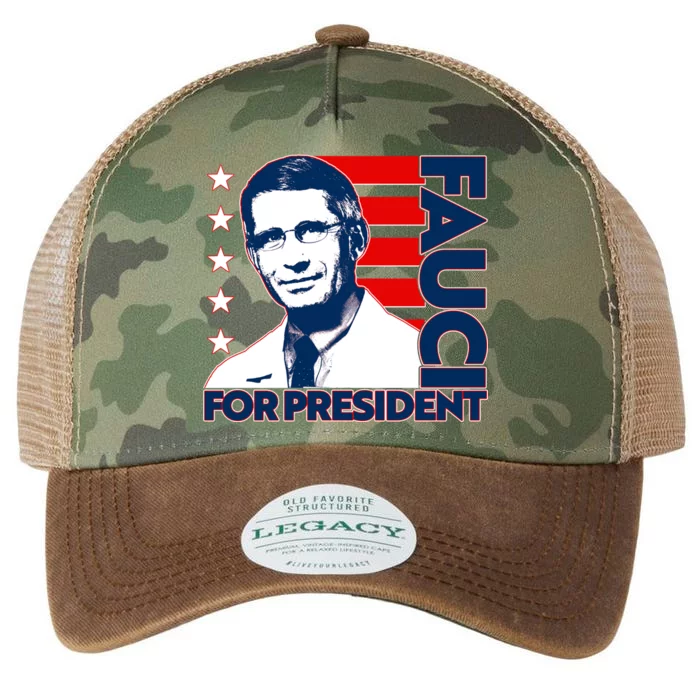 Vote Dr Fauci For President Legacy Tie Dye Trucker Hat