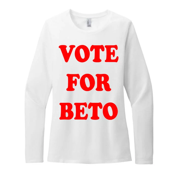 Vote For Beto Womens CVC Long Sleeve Shirt