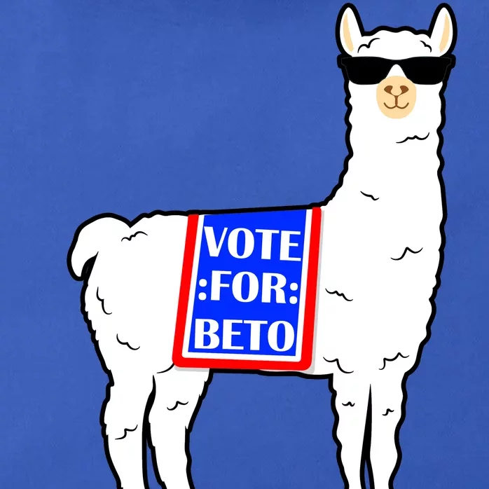 Vote For Beto Llama Zip Tote Bag