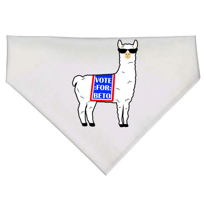 Vote For Beto Llama USA-Made Doggie Bandana