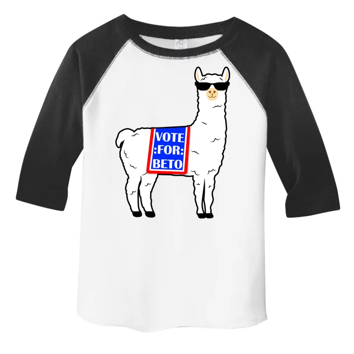 Vote For Beto Llama Toddler Fine Jersey T-Shirt