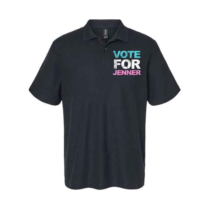 Vote For Jenner California Governor Softstyle Adult Sport Polo