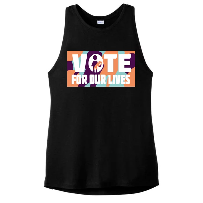 Vote For Our Lives Ladies Tri-Blend Wicking Tank