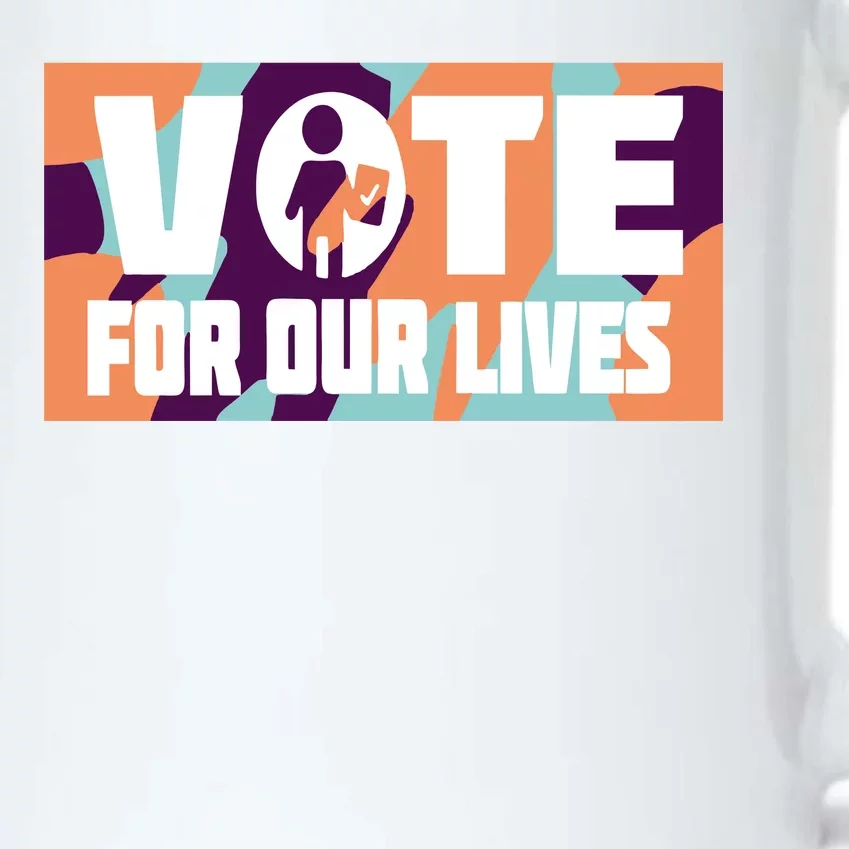 Vote For Our Lives Black Color Changing Mug