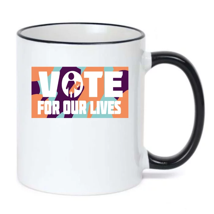 Vote For Our Lives Black Color Changing Mug