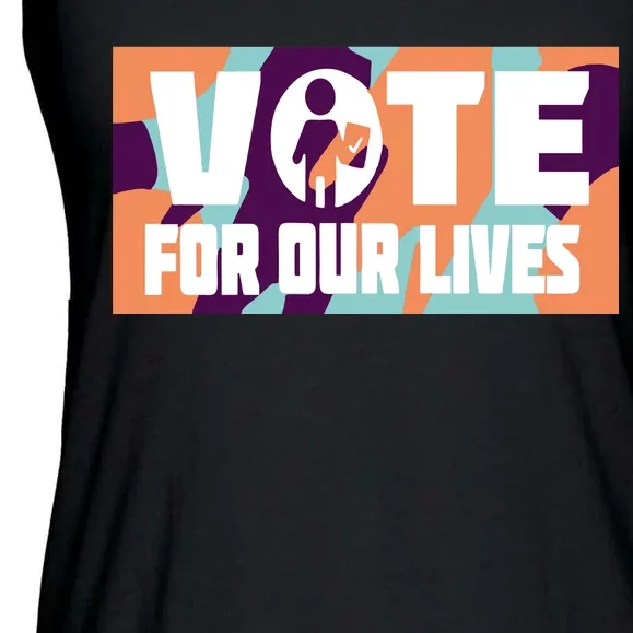 Vote For Our Lives Ladies Essential Flowy Tank