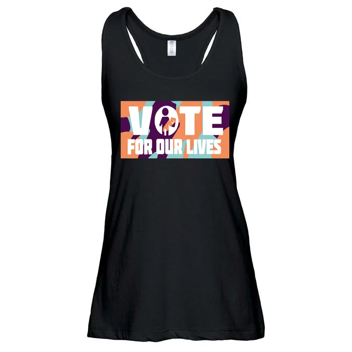 Vote For Our Lives Ladies Essential Flowy Tank