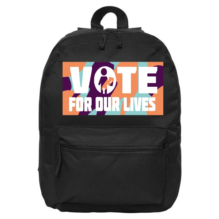 Vote For Our Lives 16 in Basic Backpack