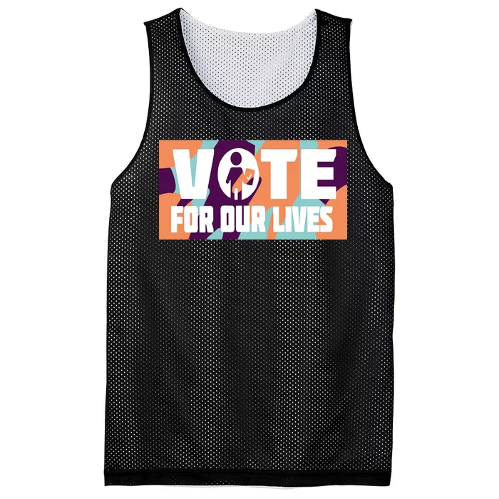 Vote For Our Lives Mesh Reversible Basketball Jersey Tank