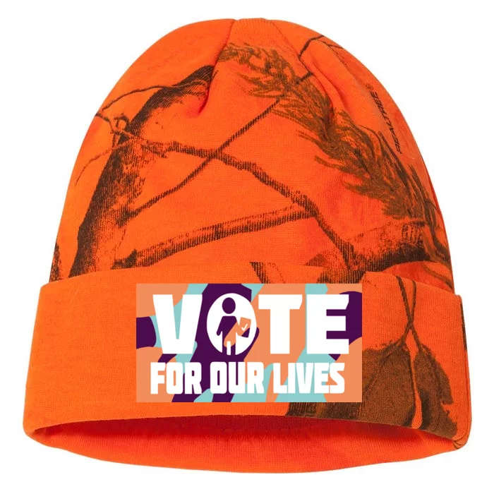 Vote For Our Lives Kati - 12in Camo Beanie