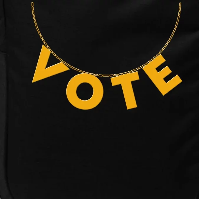 VOTE Gold Chain Necklace 2020 Election Impact Tech Backpack